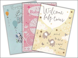 Birth and christening cards