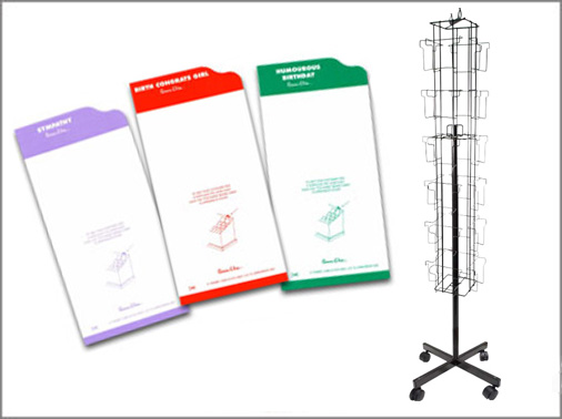 Title finders and display stands