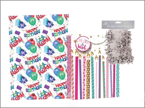 GIFT WRAP AND GIFT BAGS