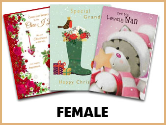 Female Christmas cards