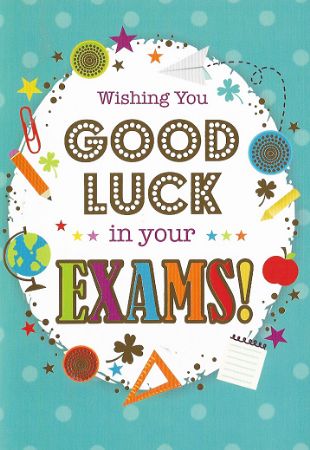 Silverline good luck in your exams cards | WGC FB019A4 | Occasions and ...
