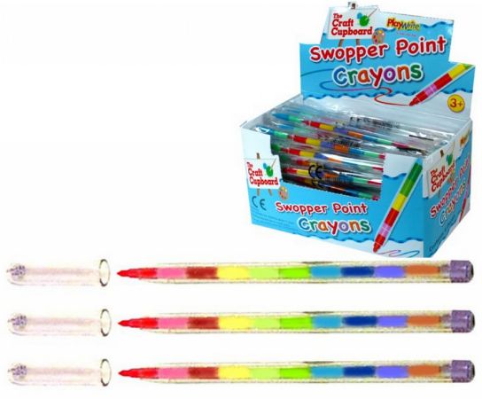 72 Funky stacker pencils TO CLEAR | PBT 116001 | Party bag fillers