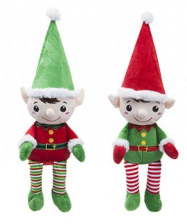 Single 40cm plush Arthur elf soft toy | PBTX 6047 | Christmas soft toys ...