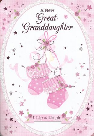 Iparty Birth Of Great Granddaughter Cards Wgc X91s5085 Birth